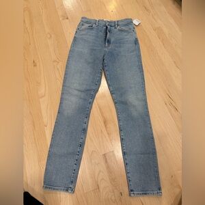 Agolde Light Blue Skinny Jeans - Faded Wash - Pinch Waste Ultra High Rise
